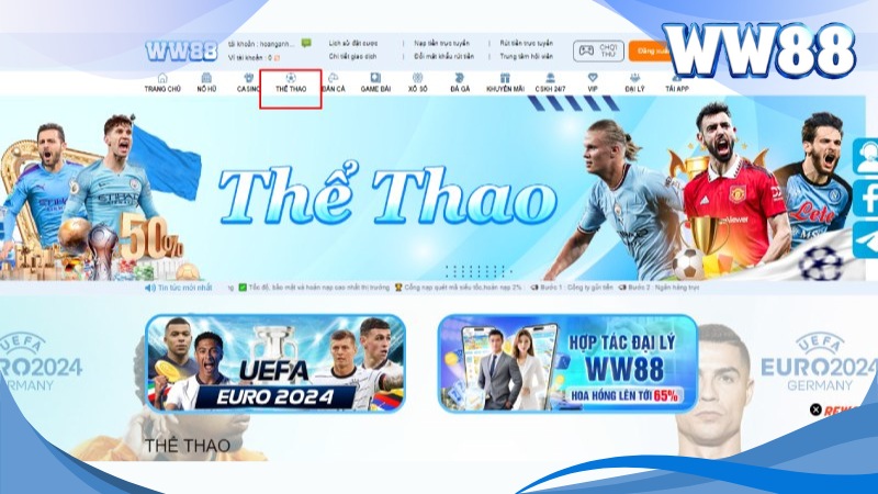 Tham gia bet thể thao tại WW88 dễ dàng